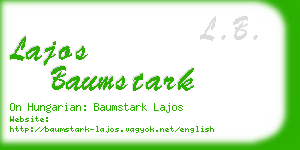 lajos baumstark business card